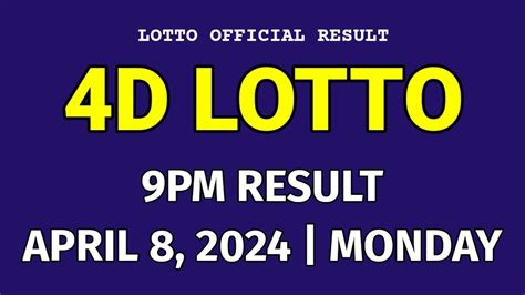 jj 4d result today 9pm|4D JJ .
